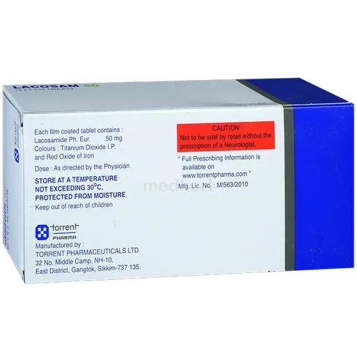 lacosam 50mg tablet 15's